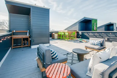 a view of outdoor space and deck