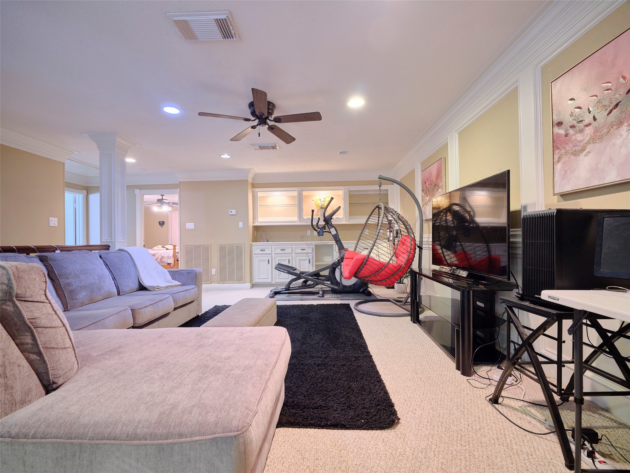 16623 Manningtree Lane Spring, TX 77379 - Photo 27 of 39 Spacious Second Floor Game Room is ideal for relaxation and entertainment.
