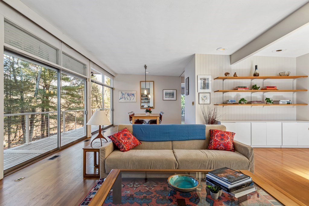 5 Field Road Lexington, MA 02421 - Photo 5 of 31 a living room with furniture and a large window