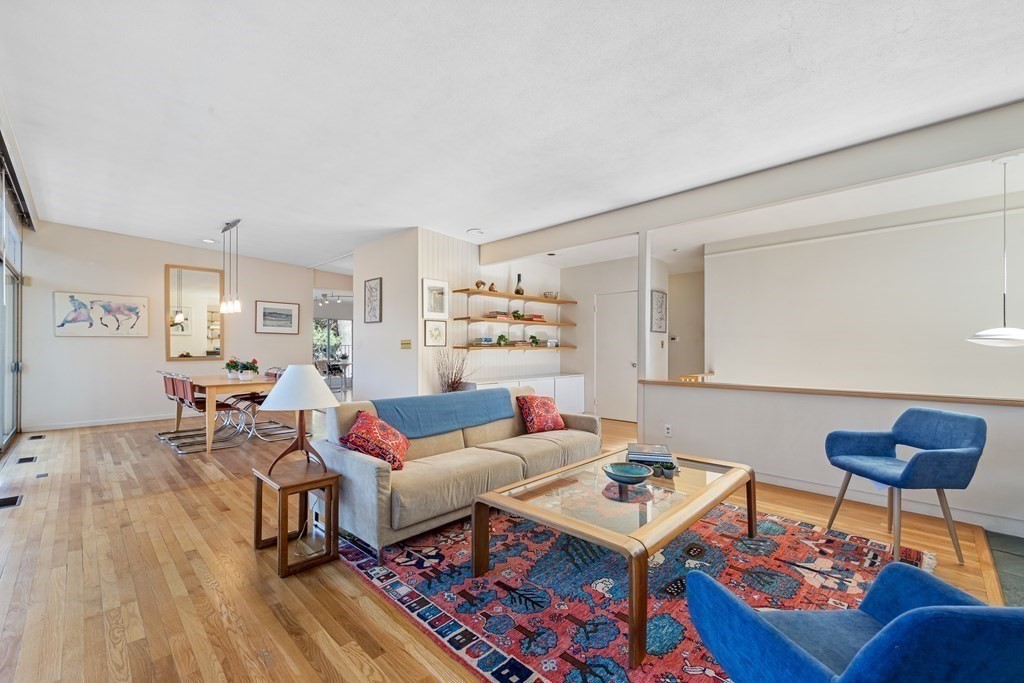 5 Field Road Lexington, MA 02421 - Photo 6 of 31 a living room with furniture and a wooden floor