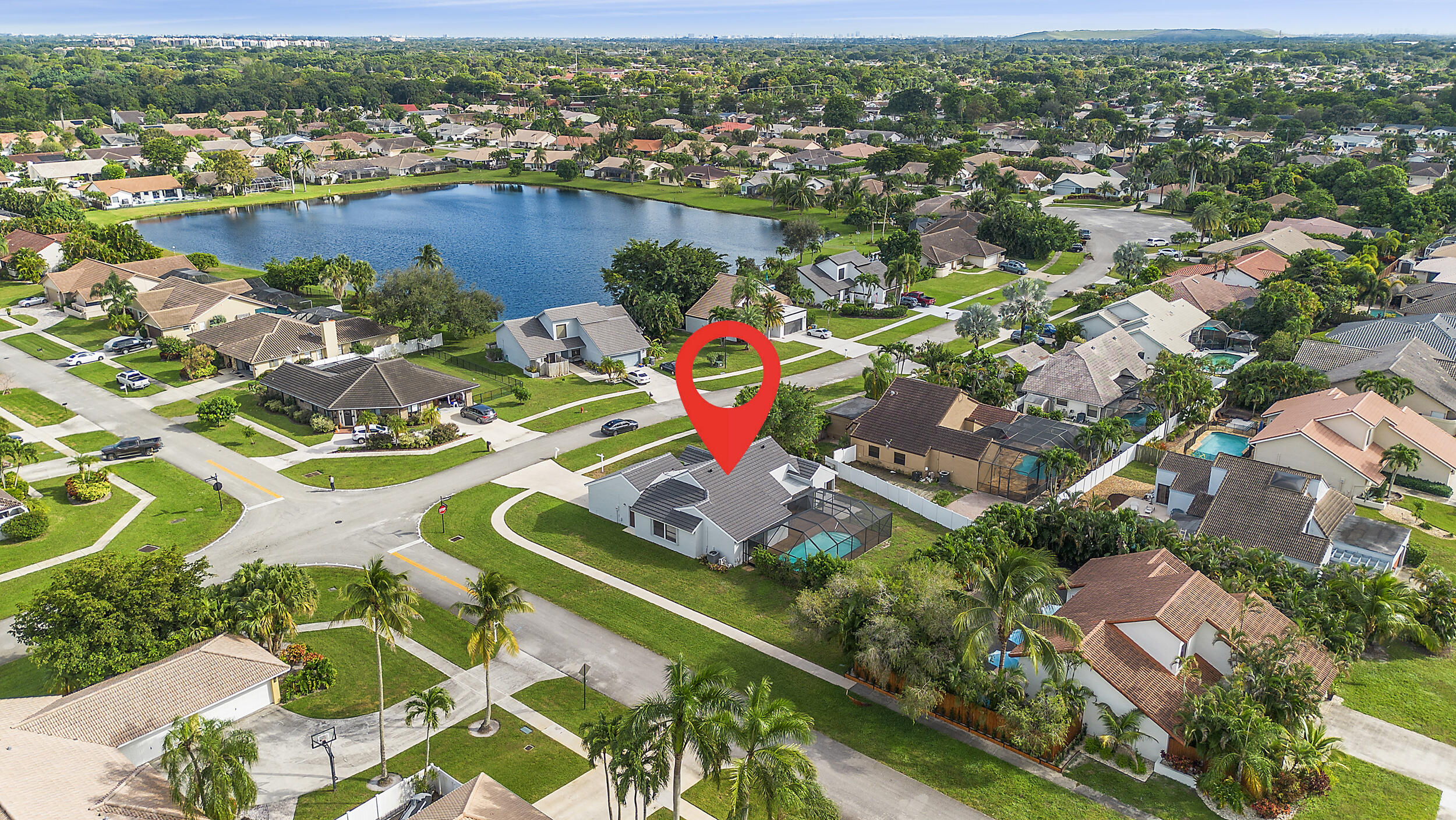 22301 Ensenada Way Boca Raton, FL 33433 - Photo 40 of 44 an aerial view of residential houses with outdoor space