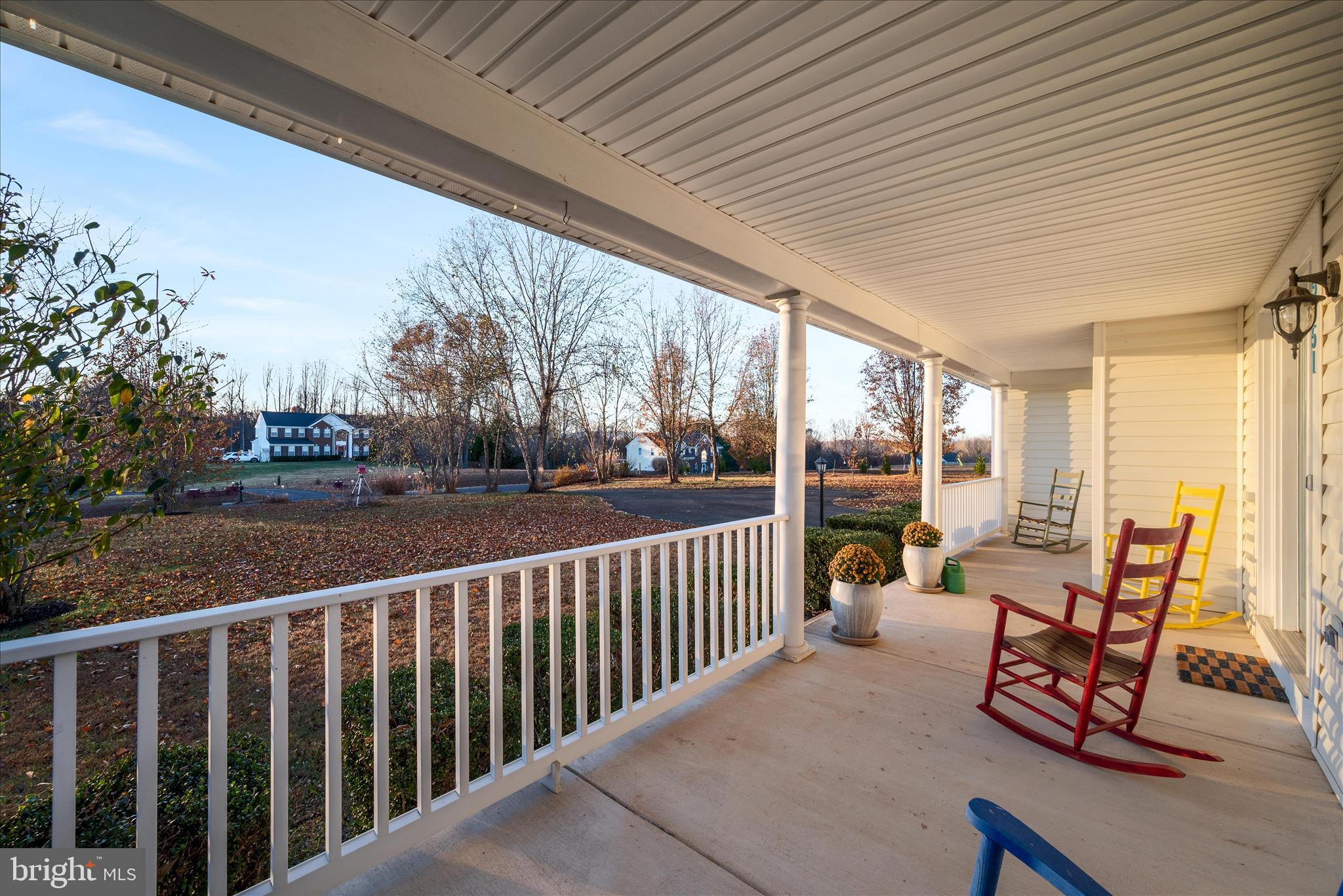 5051 Ridgeview Court Jeffersonton, VA 22724 - Photo 23 of 28 a view of a porch with furniture and garden