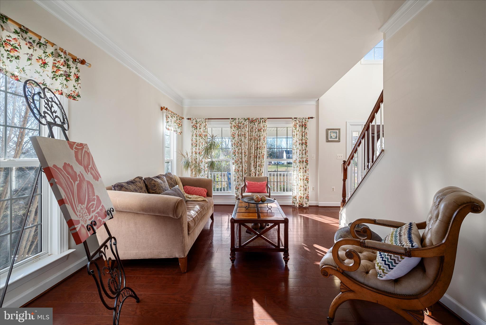 5051 Ridgeview Court Jeffersonton, VA 22724 - Photo 4 of 29 a living room with furniture and a wooden floor