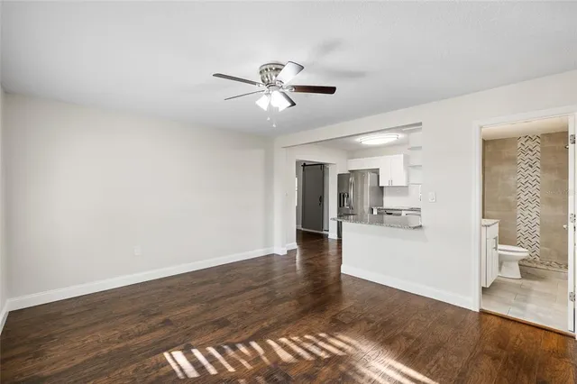 a view interior of the house and wooden floor