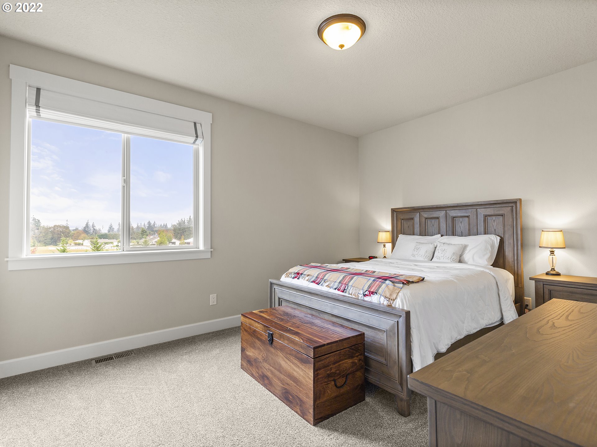 4820 Northwest 209th Street Ridgefield, WA 98642 - Photo 19 of 28 a bedroom with bed and a window