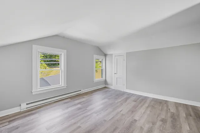 an empty room with window