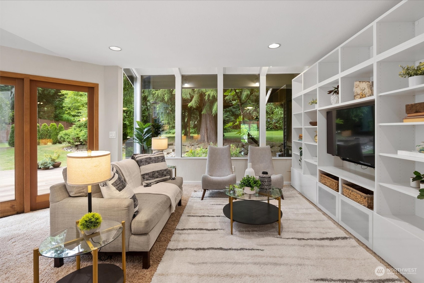20622 37th Avenue Southeast Bothell, WA 98021 - Photo 14 of 38 a living room with furniture large window and flat screen tv