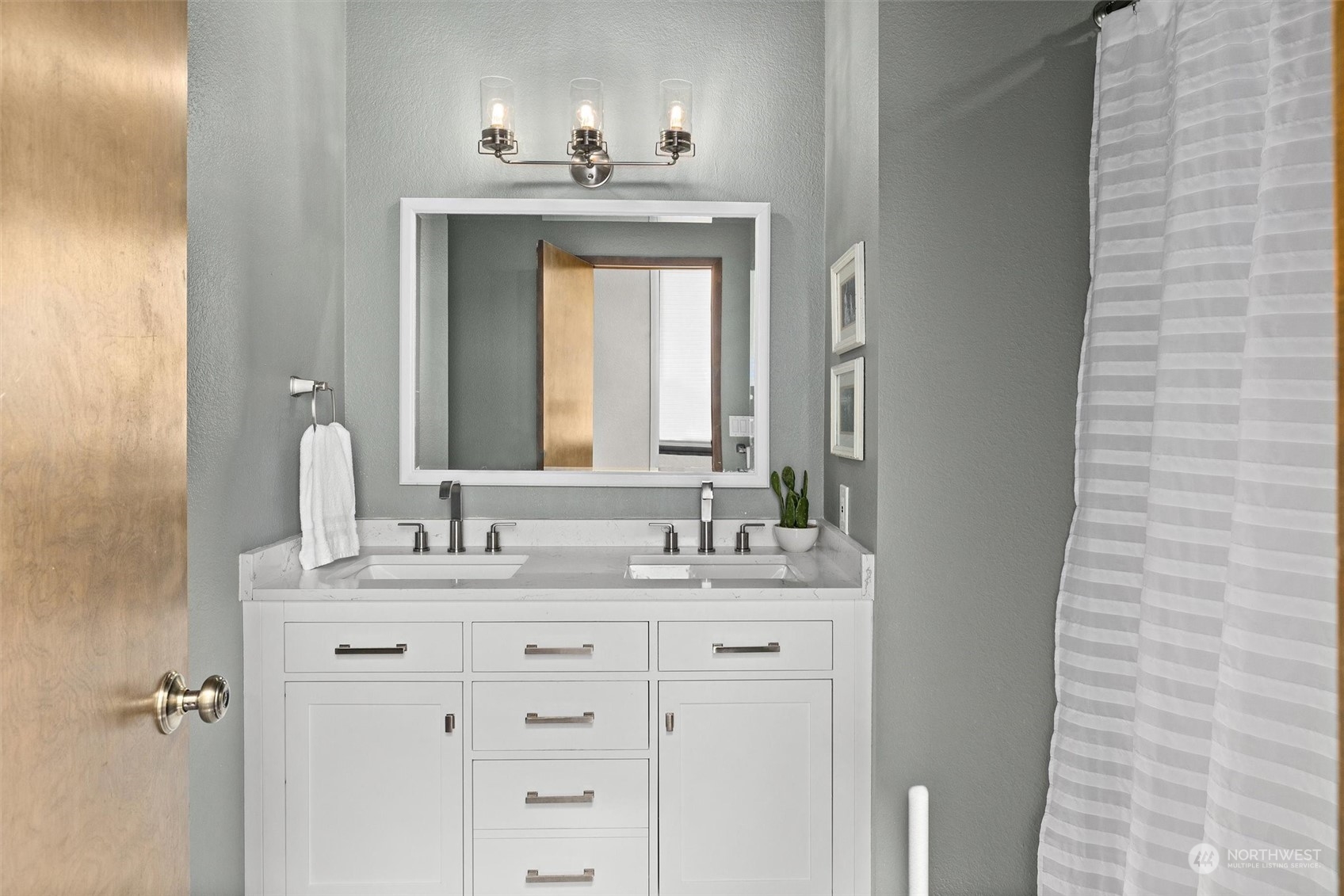 20622 37th Avenue Southeast Bothell, WA 98021 - Photo 23 of 38 a bathroom with a double vanity sink mirror and