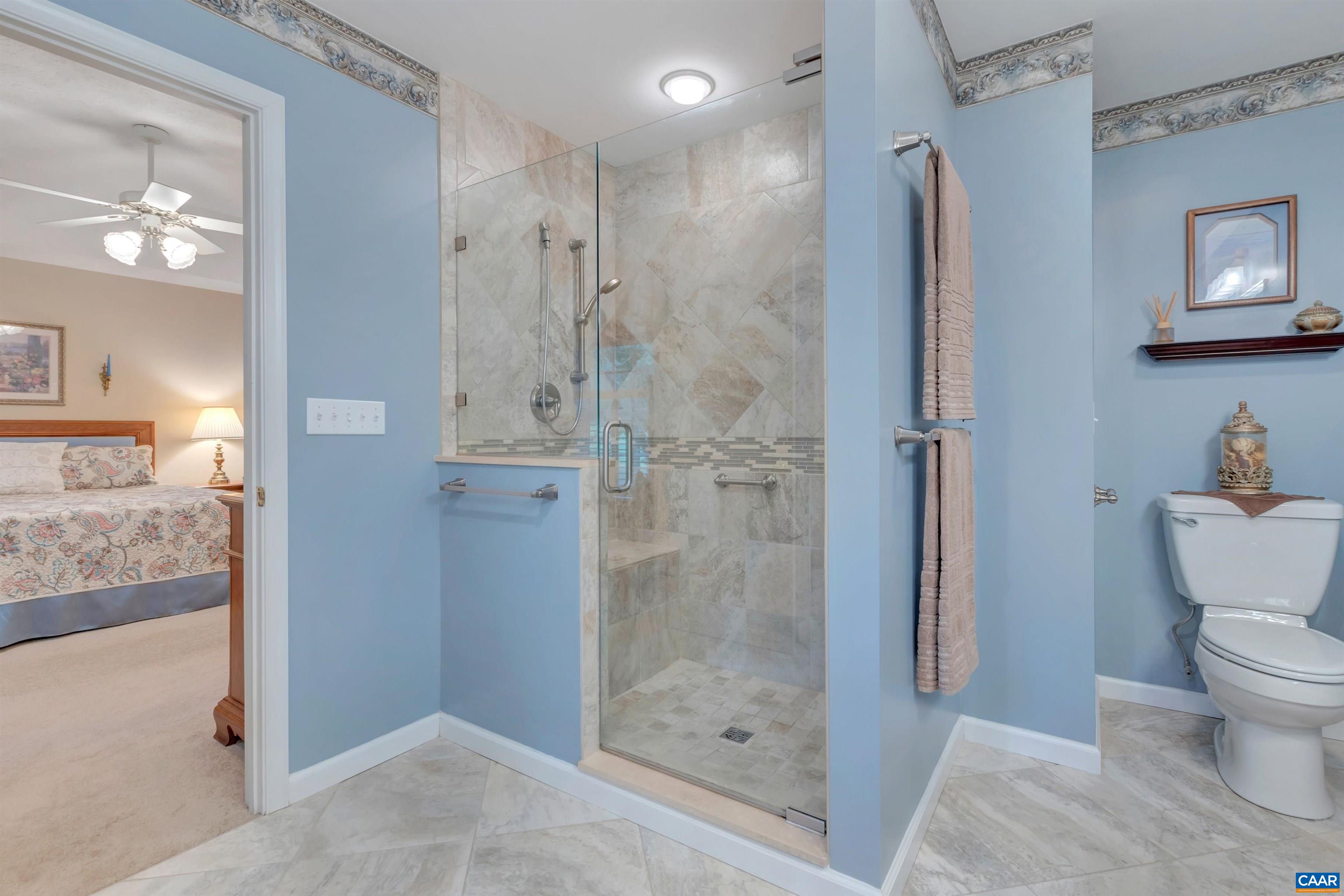 8 Out Of Bounds Road Palmyra, VA 22963 - Photo 49 of 66 a bathroom with a shower and a toilet