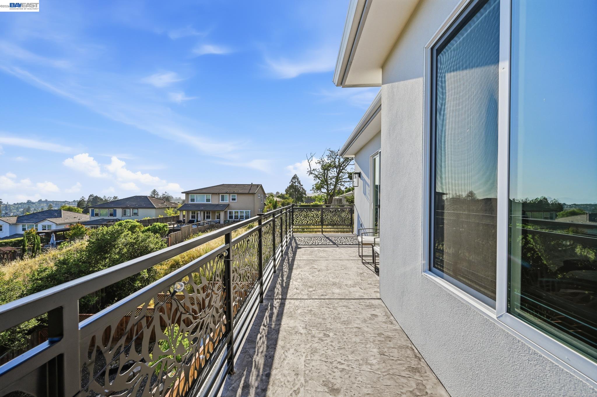 4683 Proctor Road Castro Valley, CA 94546 - Photo 38 of 88 a view of a balcony with wooden floor and stairs