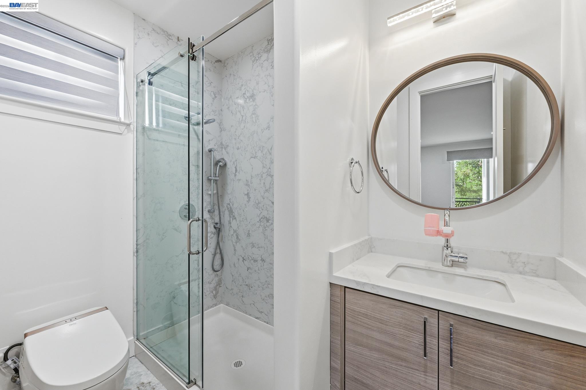 4683 Proctor Road Castro Valley, CA 94546 - Photo 63 of 88 a bathroom with a sink toilet and shower