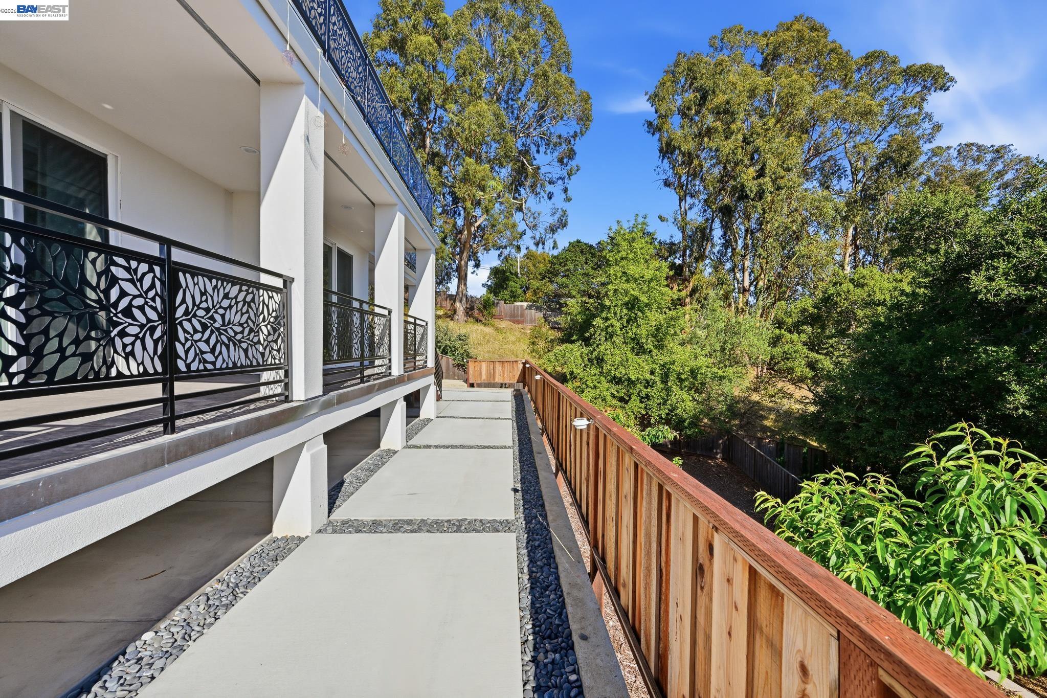 4683 Proctor Road Castro Valley, CA 94546 - Photo 74 of 88 a view of balcony with wooden floor and fence