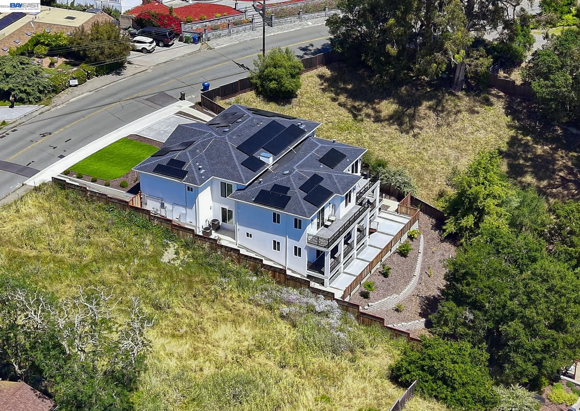 4683 Proctor Road Castro Valley, CA 94546 - Photo 81 of 88 an aerial view of a house with a garden