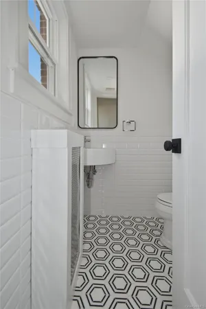 a bathroom with a toilet