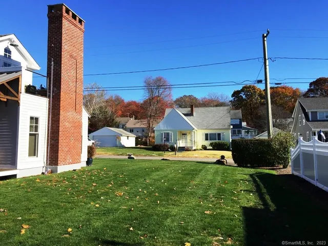a house view with a garden space