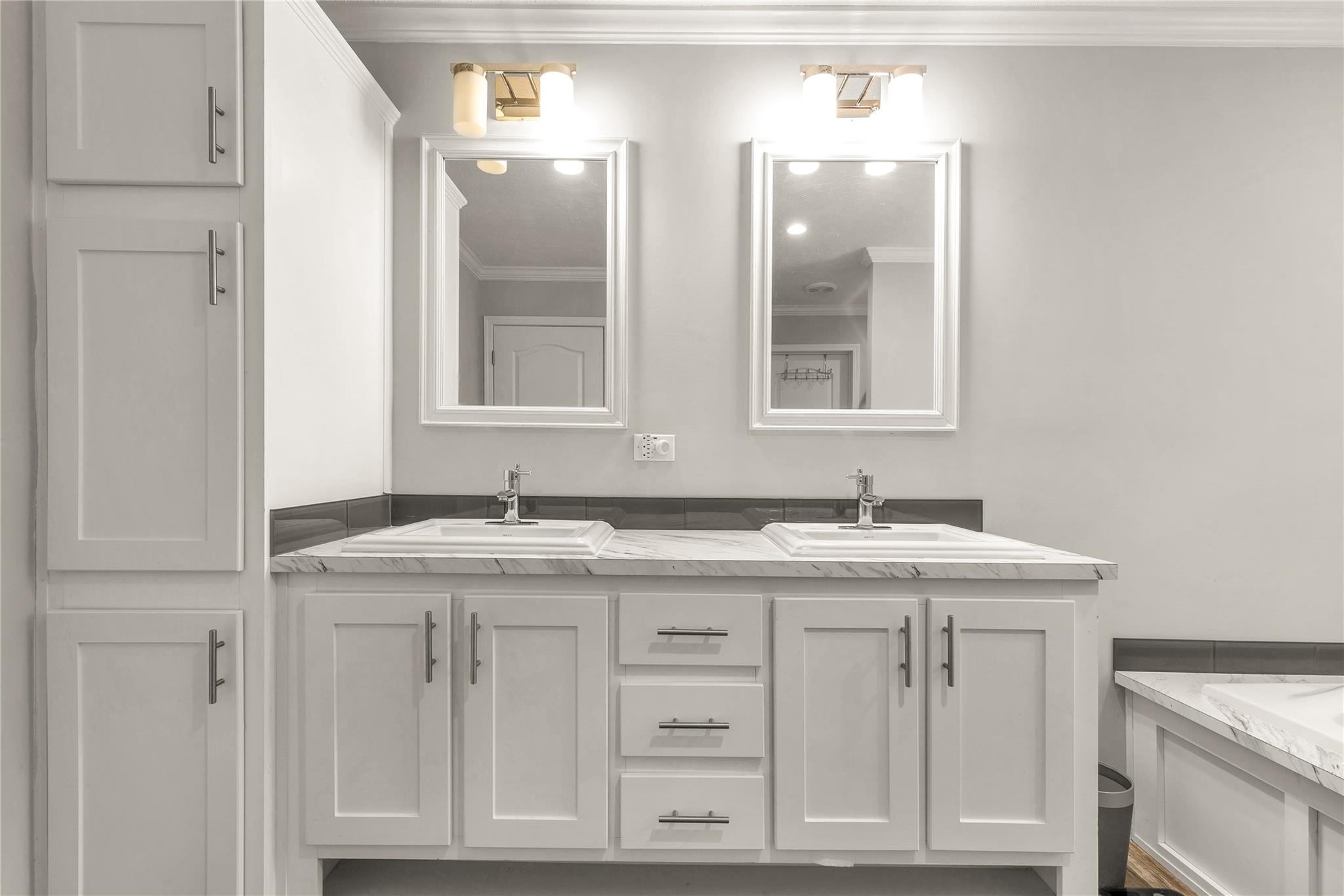 1652 Goings Road Chester, SC 29706 - Photo 17 of 35 a bathroom with a granite countertop sink and a mirror