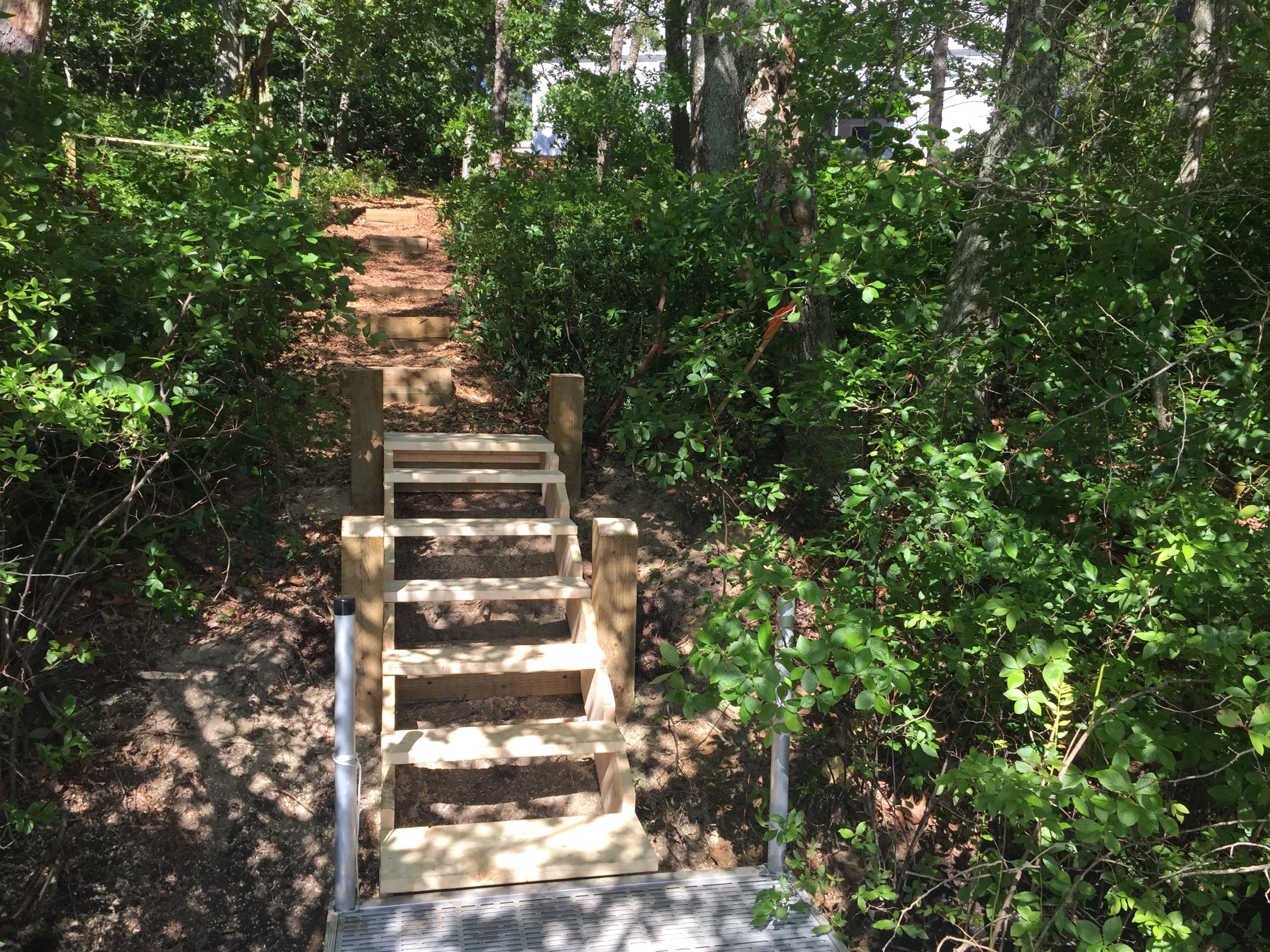 162 Owl Pond Road Brewster, MA 02631 - Photo 46 of 60 Stairs to Owl Pond