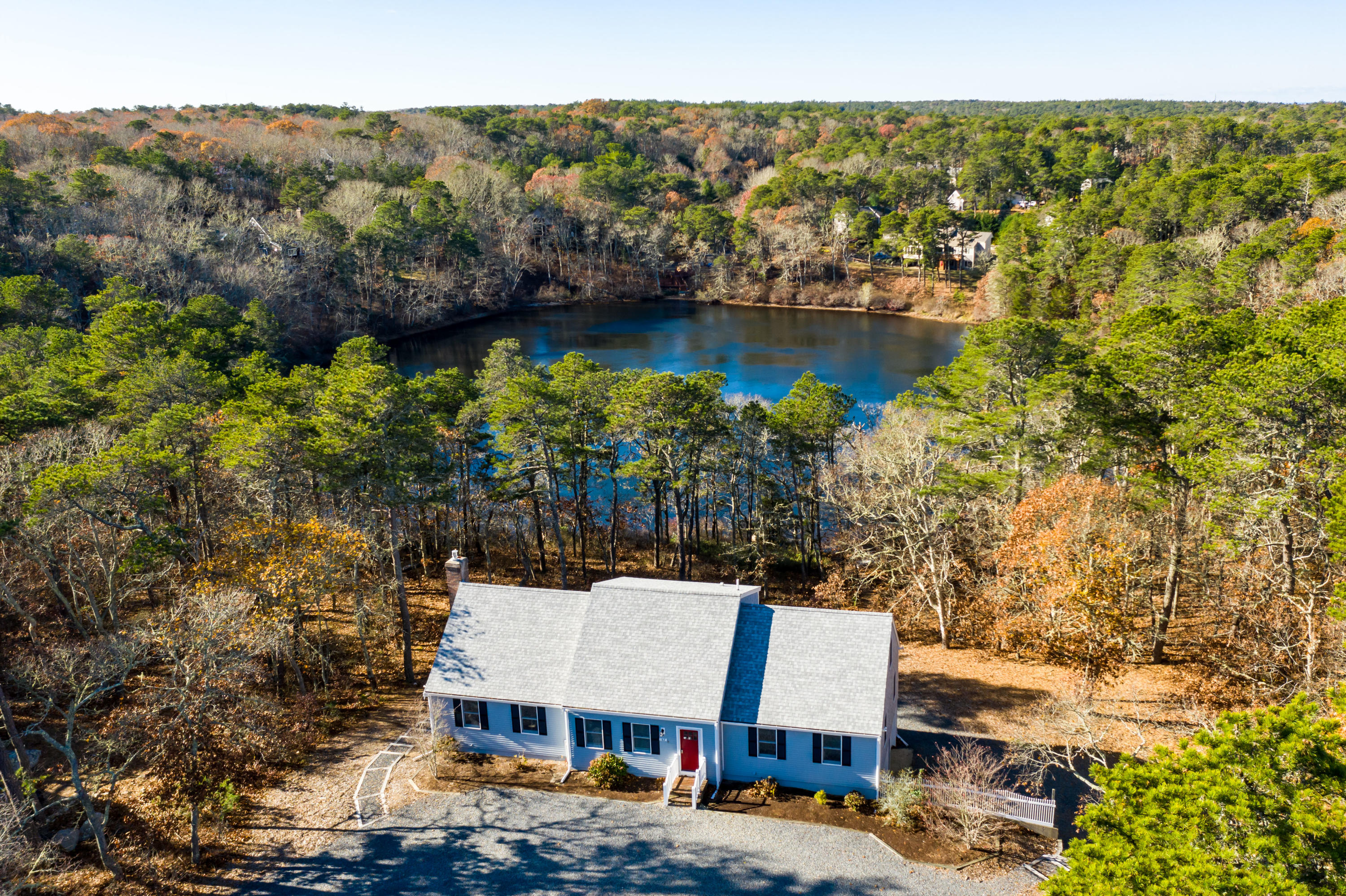 162 Owl Pond Road Brewster, MA 02631 - Photo 54 of 60 Aerial w/Owl Pond