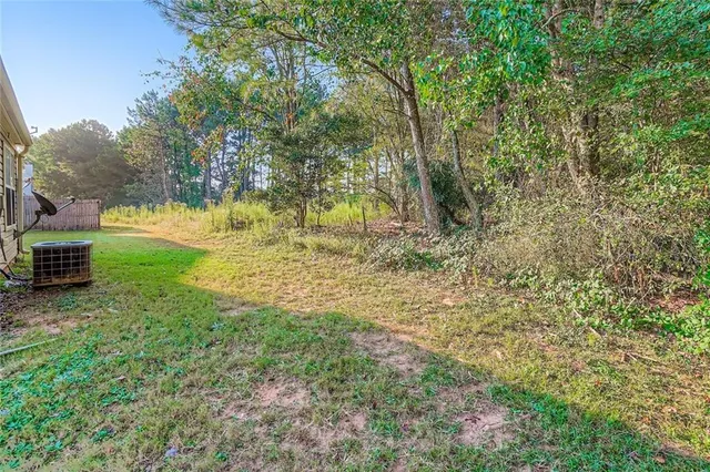 a view of yard with green space
