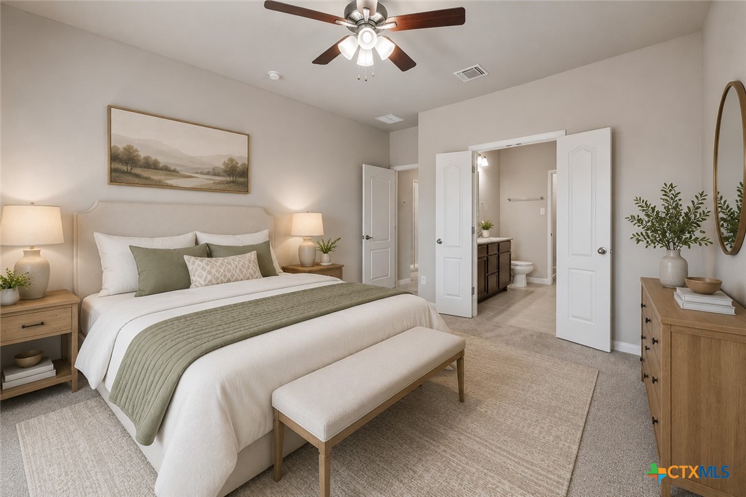 1028 Coriander Road Temple, TX 76501 - Photo 13 of 26 Primary Bedroom Suite (Staged)