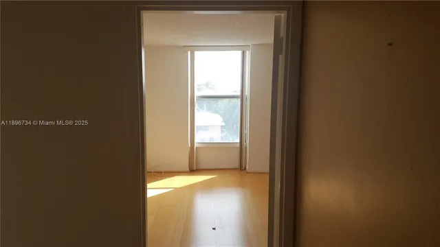 a view of an empty room