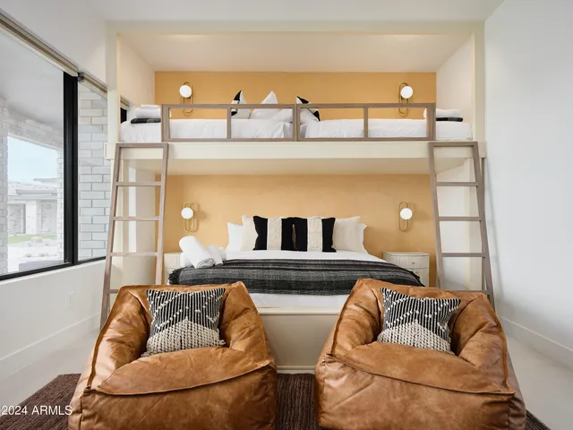 a living room with furniture and a couch