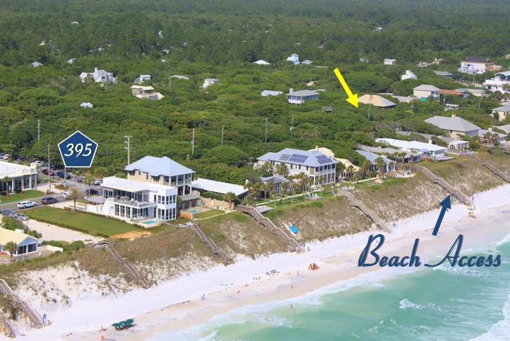 30a East Santa Rosa Beach Santa Rosa Beach, FL 32459 - Photo 2 of 3 Aerial w/arrow to Lot 3 Blk 10