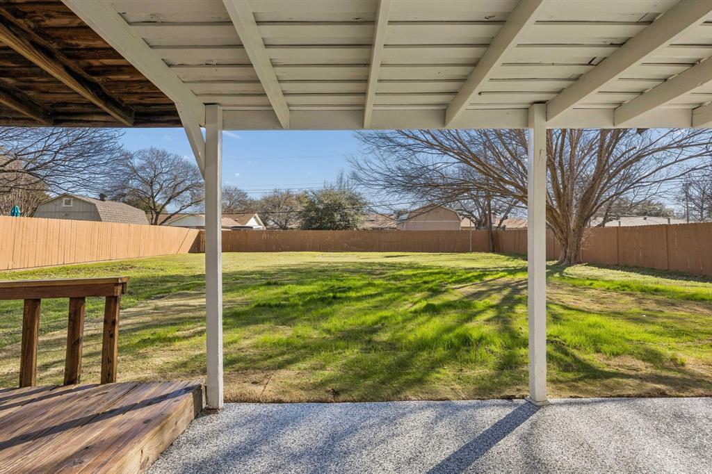 312 East Hampton Road Crowley, TX 76036 - Photo 18 of 22 a view of backyard with green space