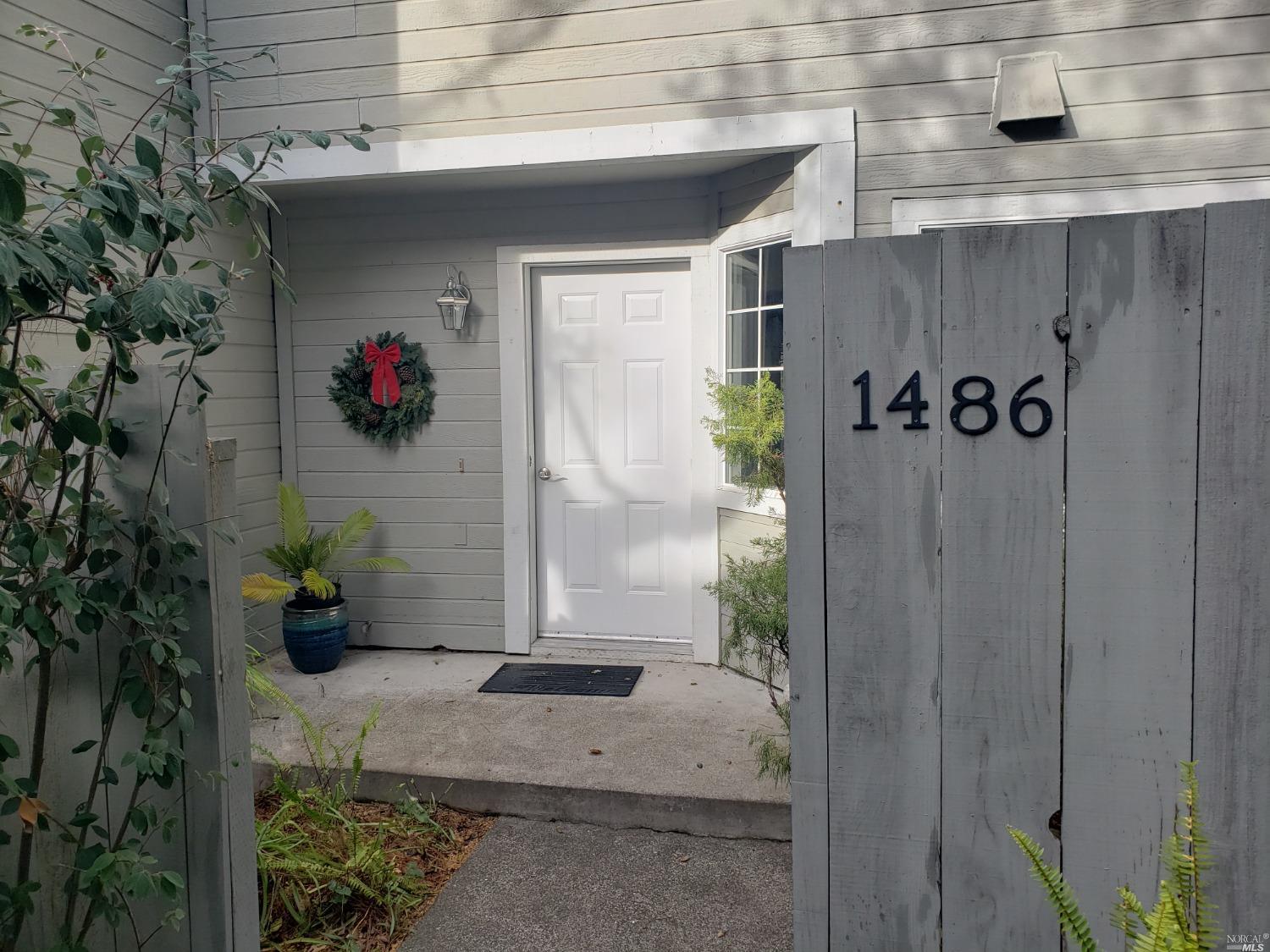 a front view of a house with entryway