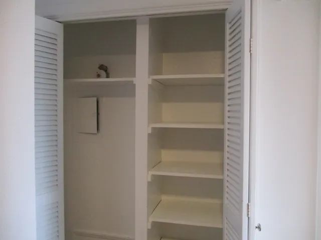 a view of a closet
