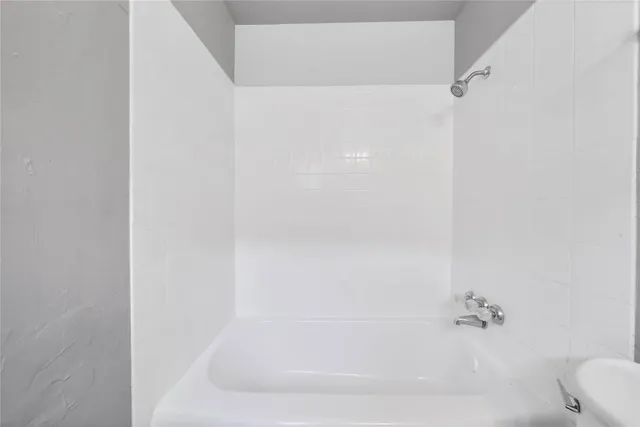 a close up of a bathtub