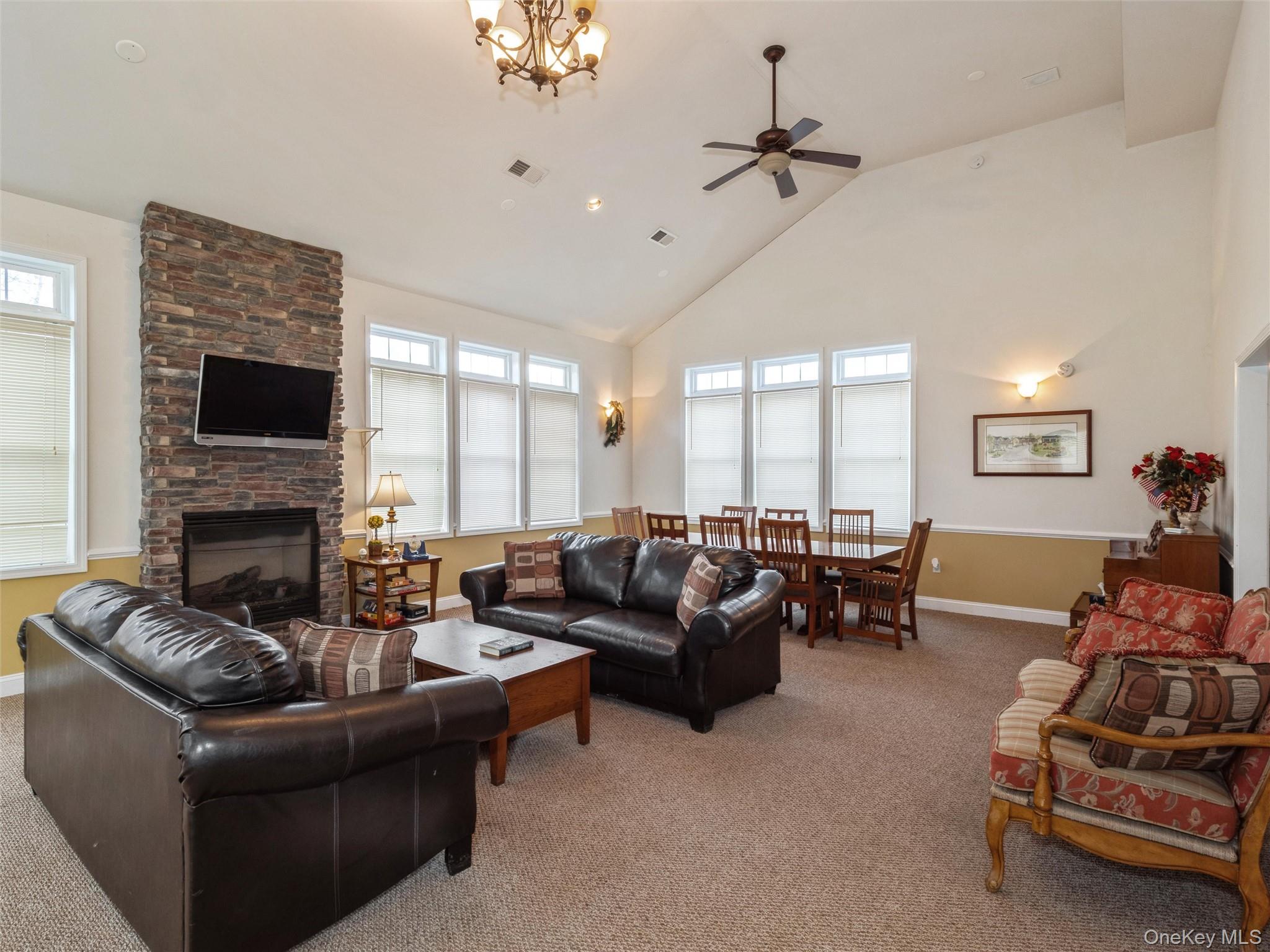 43 Aveonis Court Fishkill, NY 12524 - Photo 34 of 37 Meeting room with fireplace