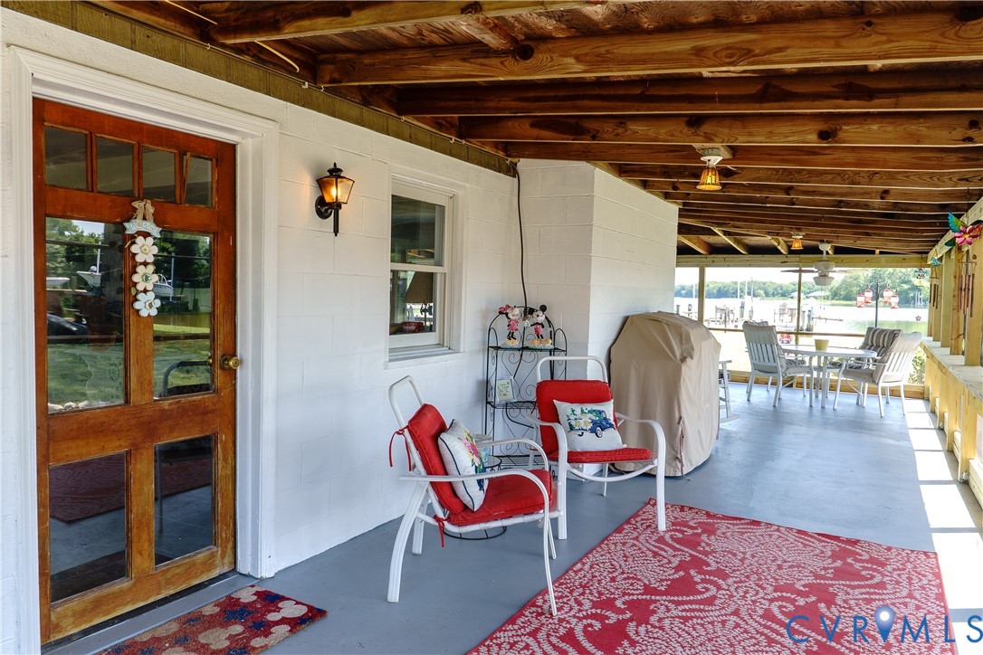 1280 Little Florida Road Farnham, VA 22460 - Photo 29 of 41 Expansive covered porch featuring a natural wood c