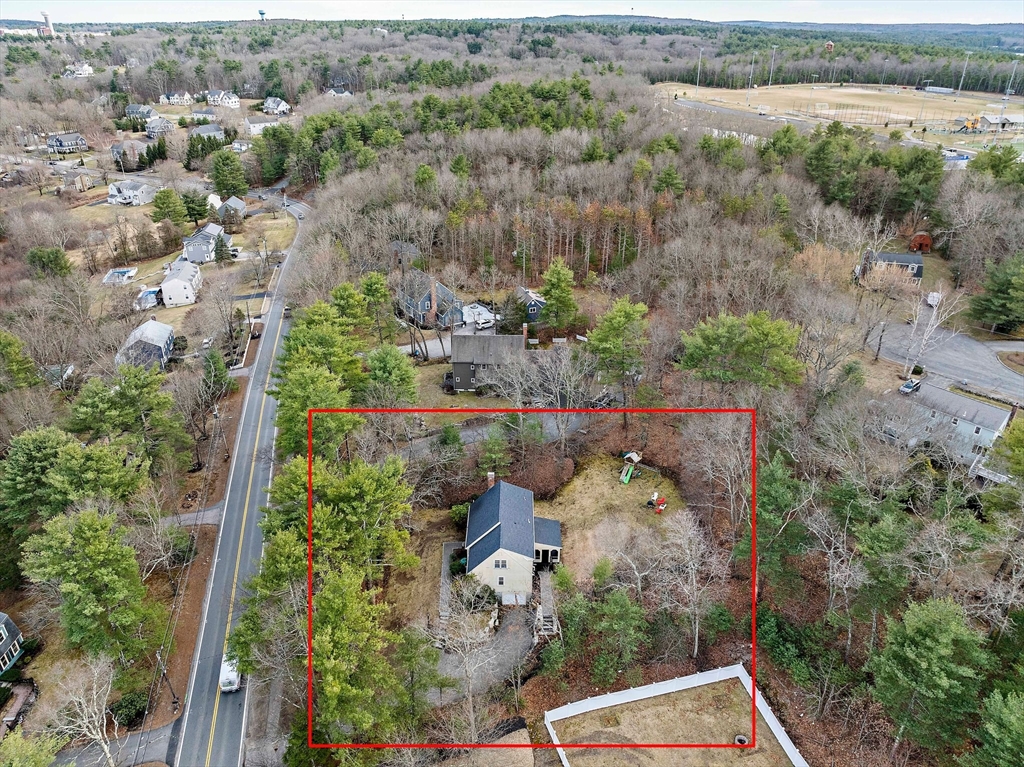 372 Winter Street Walpole, MA 02081 - Photo 38 of 42 an aerial view of a houses with a yard