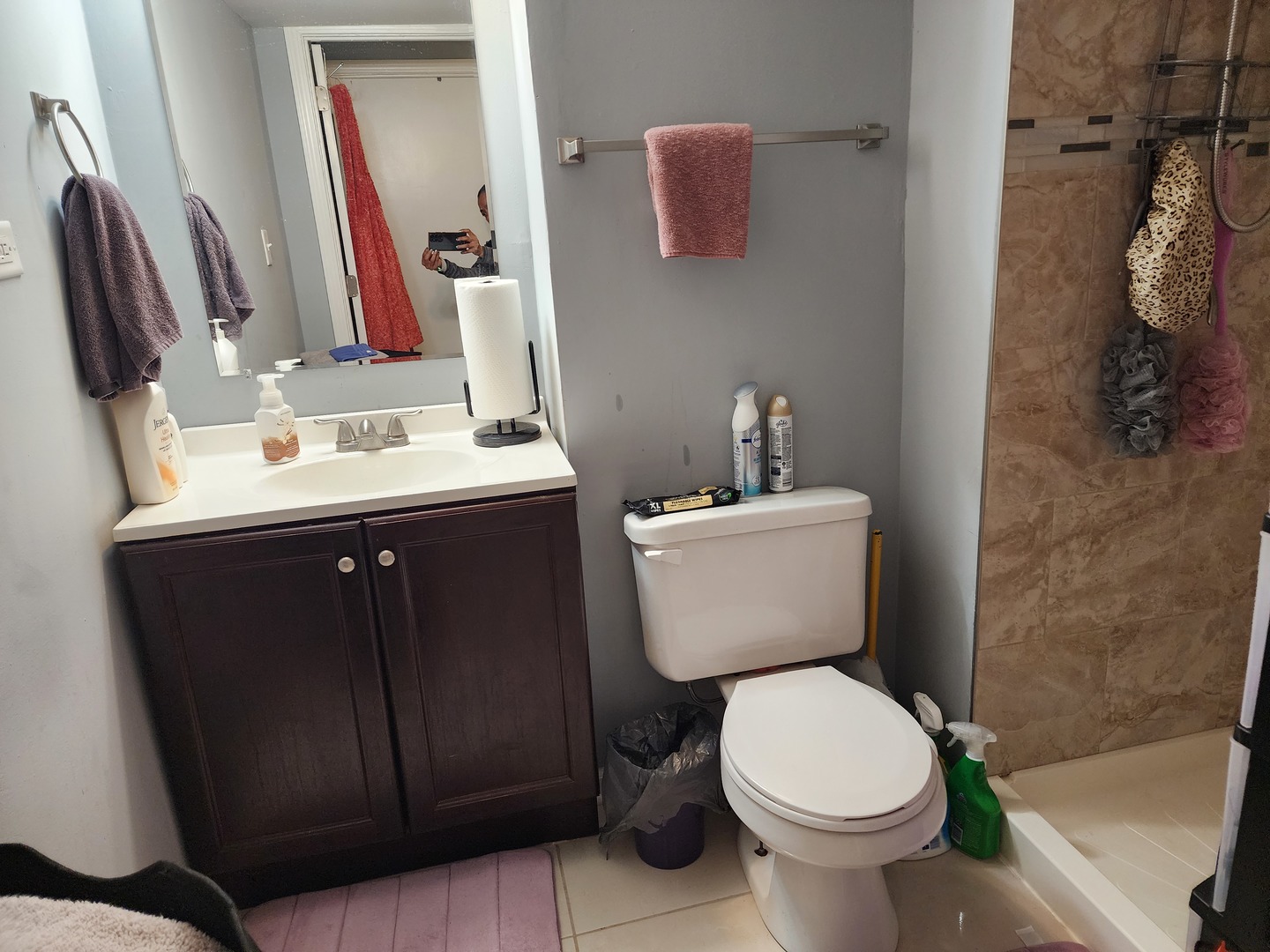 2216 Beechwood Road Joliet, IL 60432 - Photo 17 of 19 a bathroom with a toilet sink and mirror
