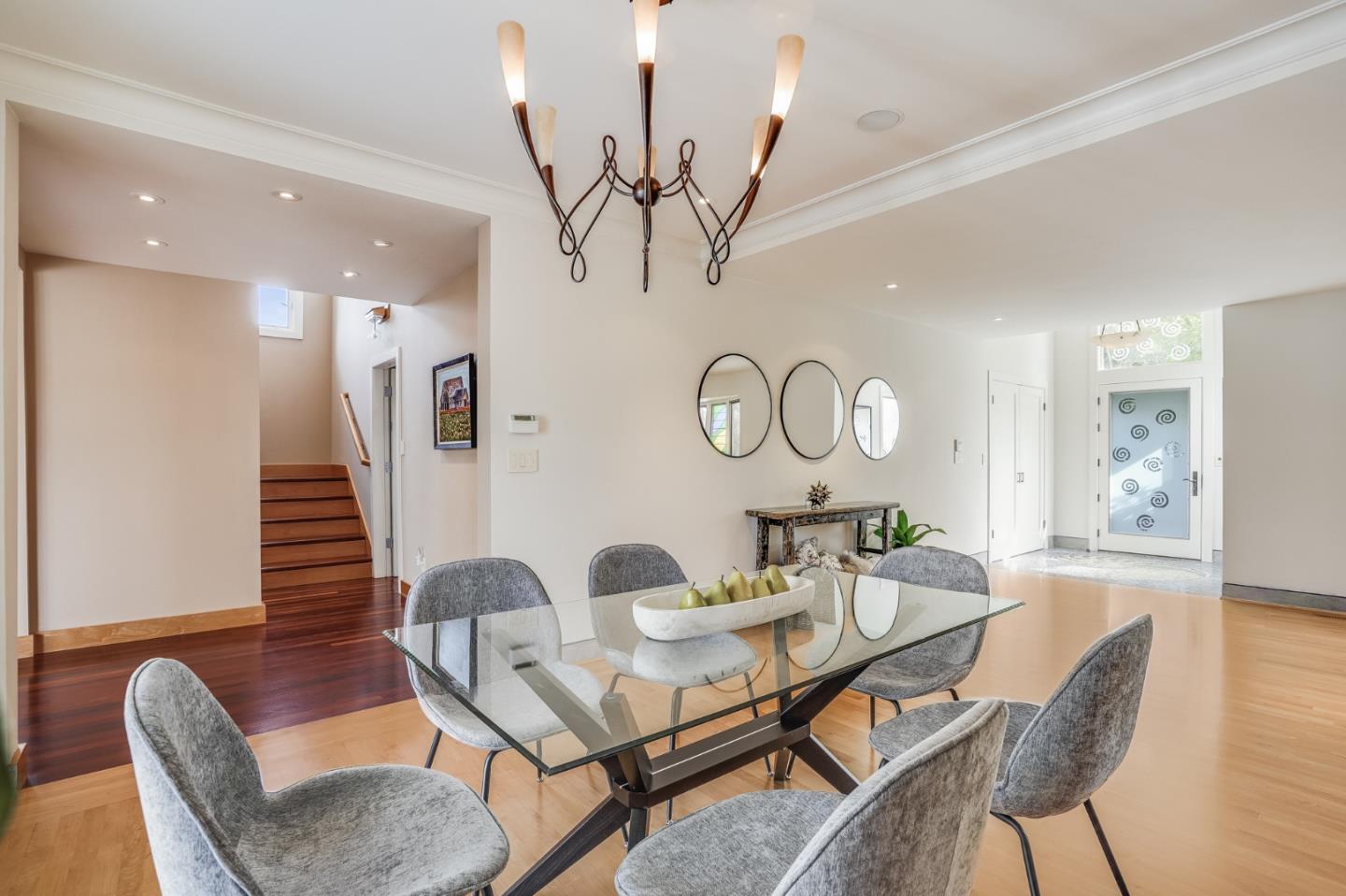 4001 Marshall Avenue San Mateo, CA 94403 - Photo 25 of 88 a view of a dining room with furniture and wooden floor