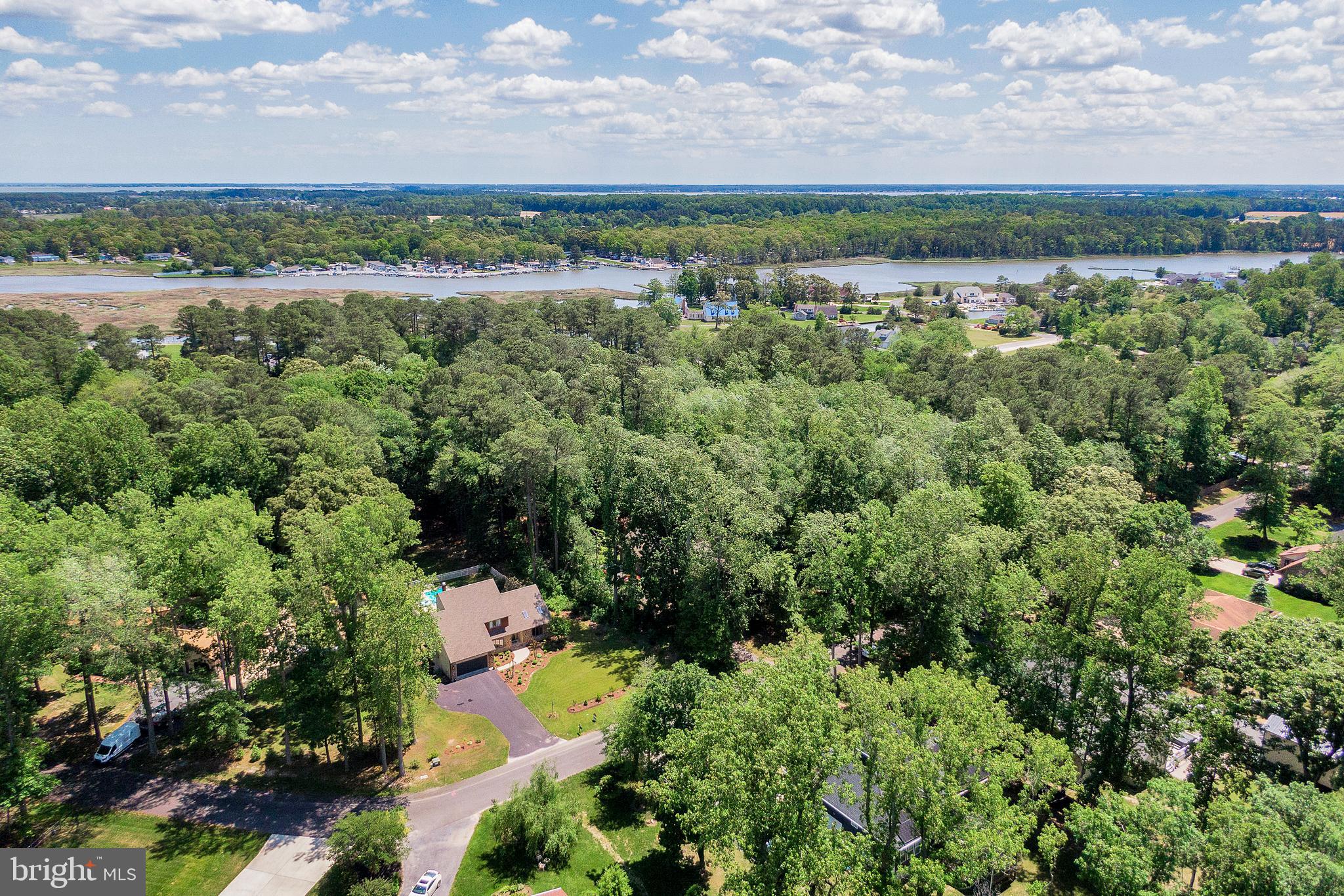 292 Pond Road Millsboro, DE 19966 - Photo 57 of 66 an aerial view of a city with lots of residential buildings green landscape and mountain view