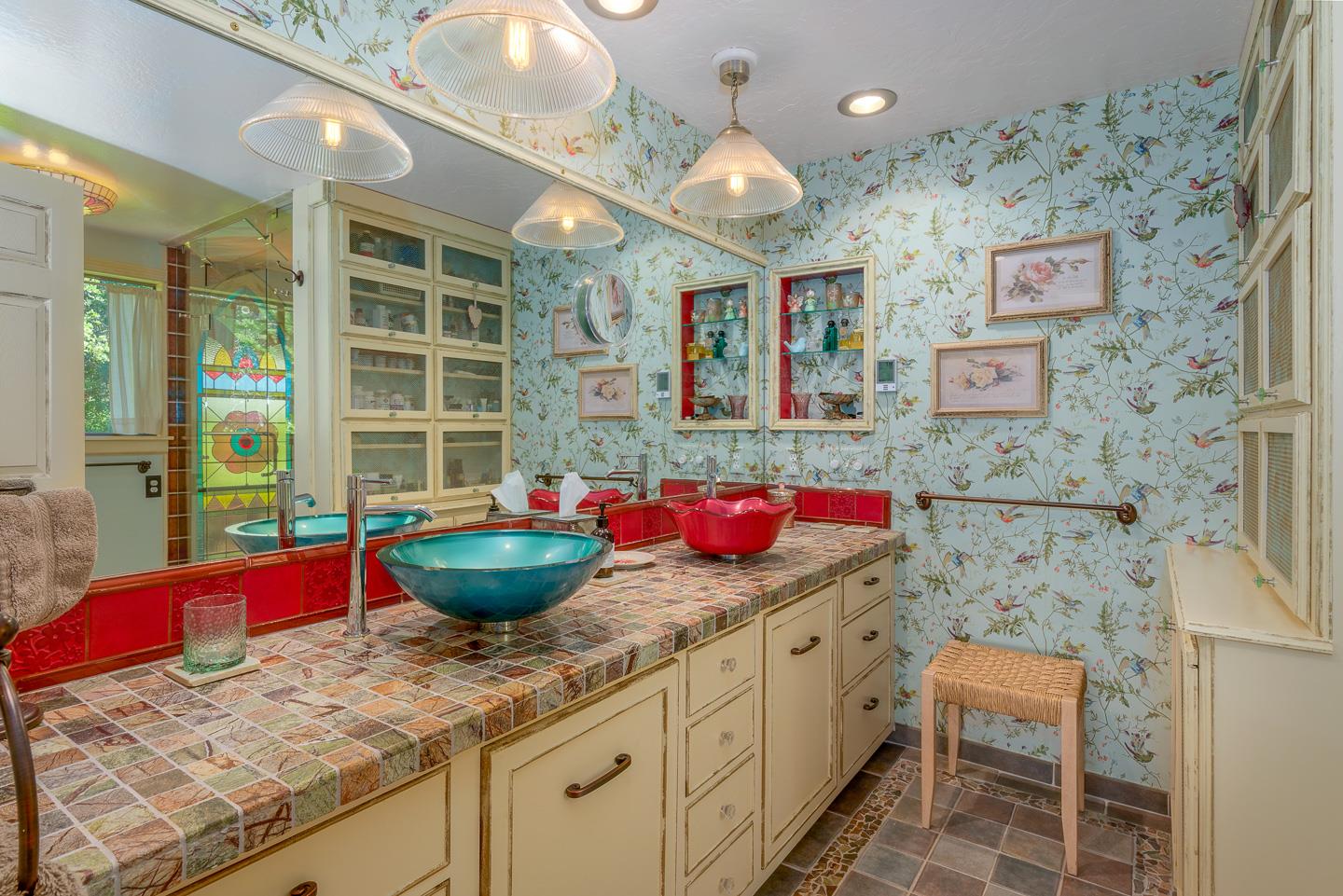 260 Rancho Soquel Drive Soquel, CA 95073 - Photo 14 of 41 a kitchen with a stove and a wooden cabinets