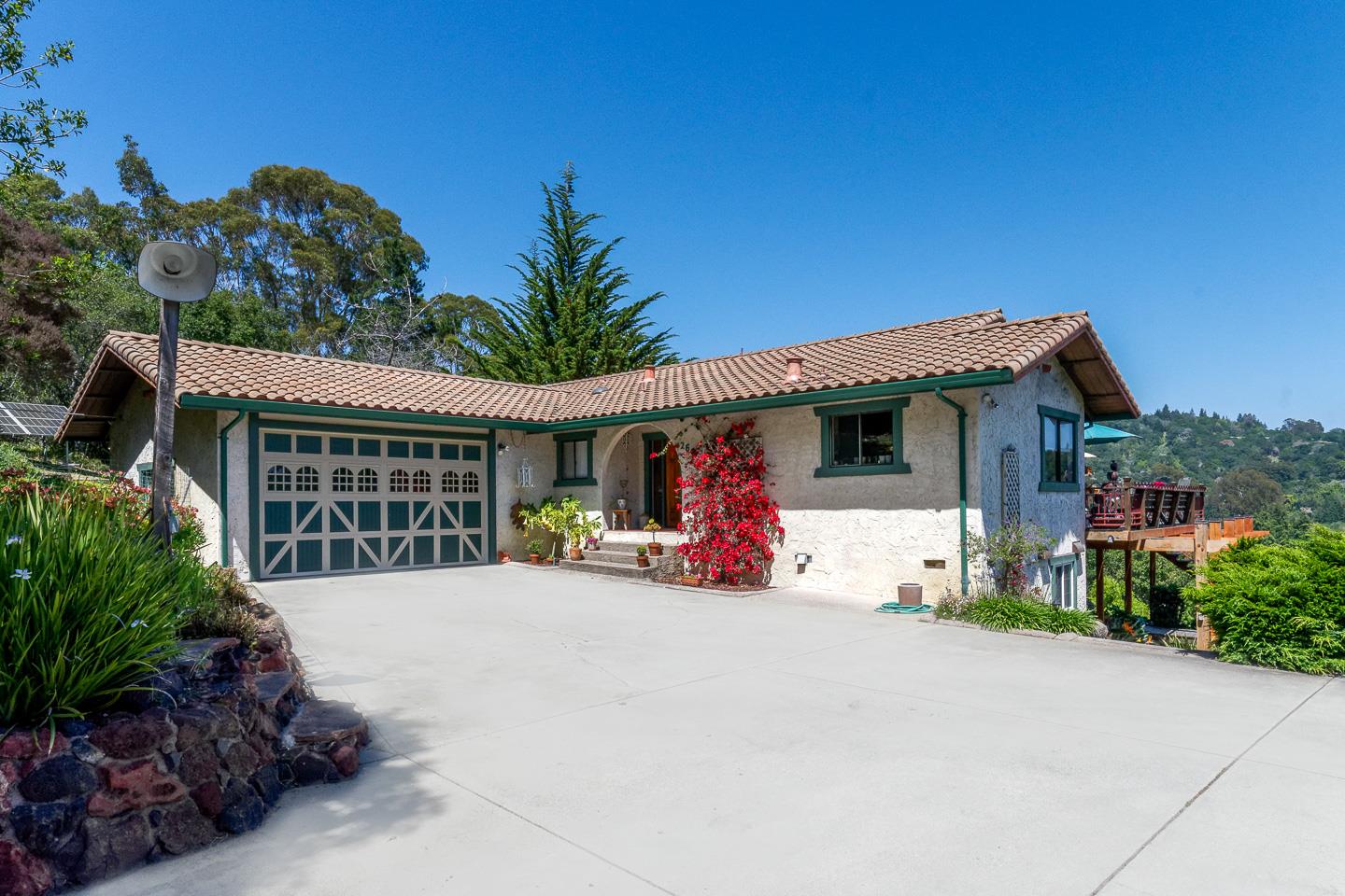 260 Rancho Soquel Drive Soquel, CA 95073 - Photo 29 of 41 a view of a house with a patio and a yard