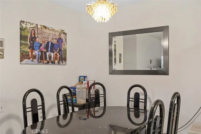 a front view of a yard with chandelier