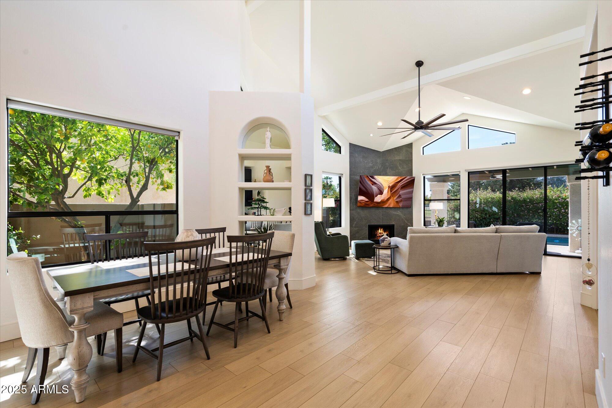 11846 North 40th Place Phoenix, AZ 85028 - Photo 37 of 37 a view of a dining room with furniture window and wooden floor
