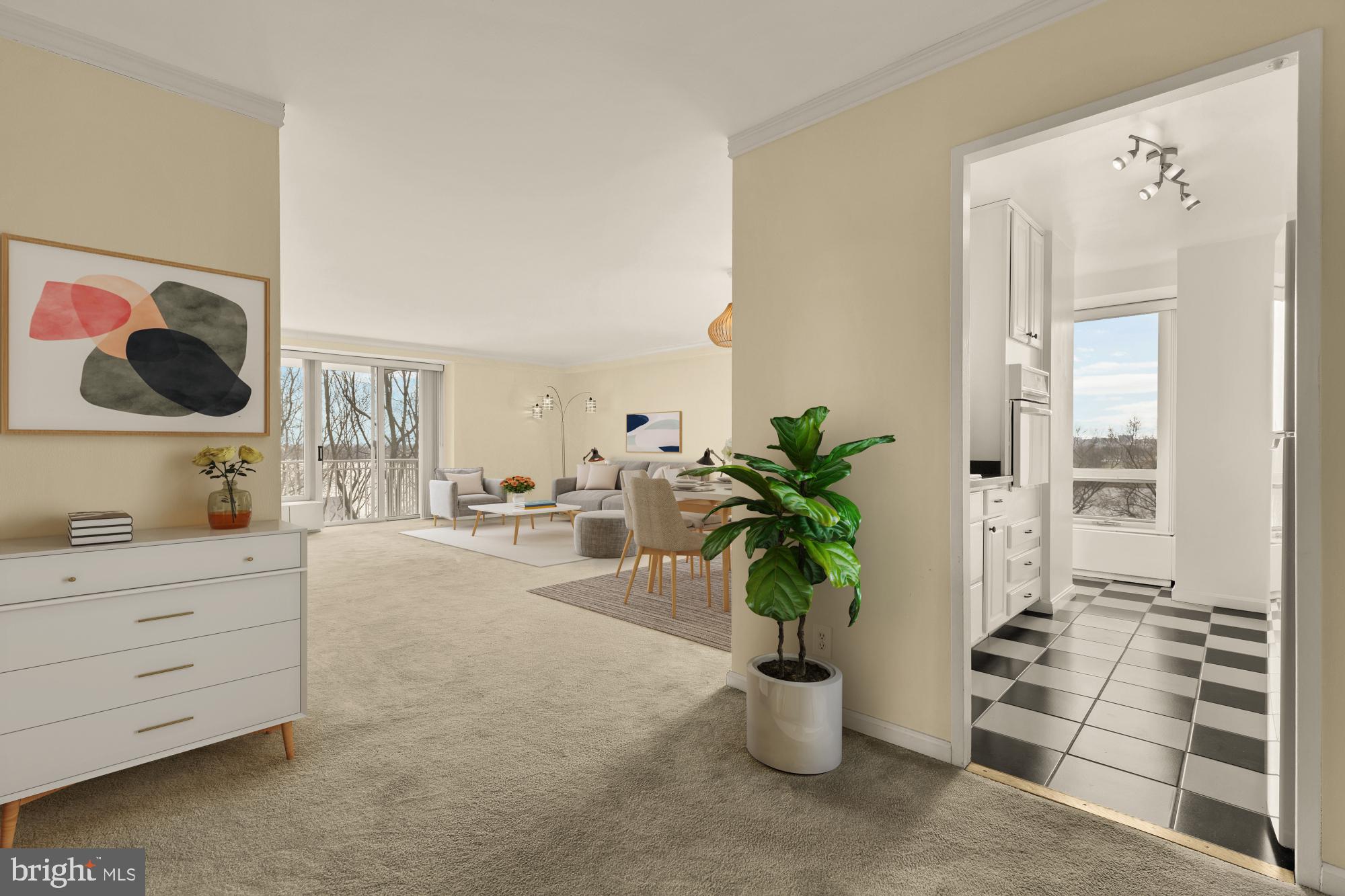 Foyer Virtually Staged