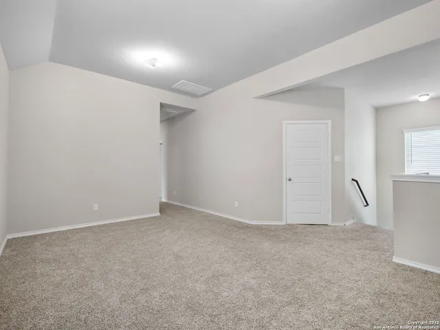 a view of an empty room