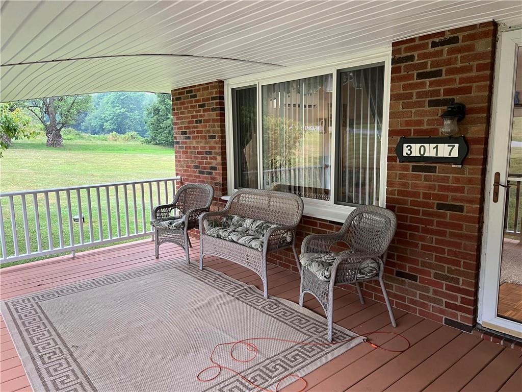 3017 Allen Bridge Road Indiana, PA 15701 - Photo 4 of 34 a view of a chairs and table in the balcony