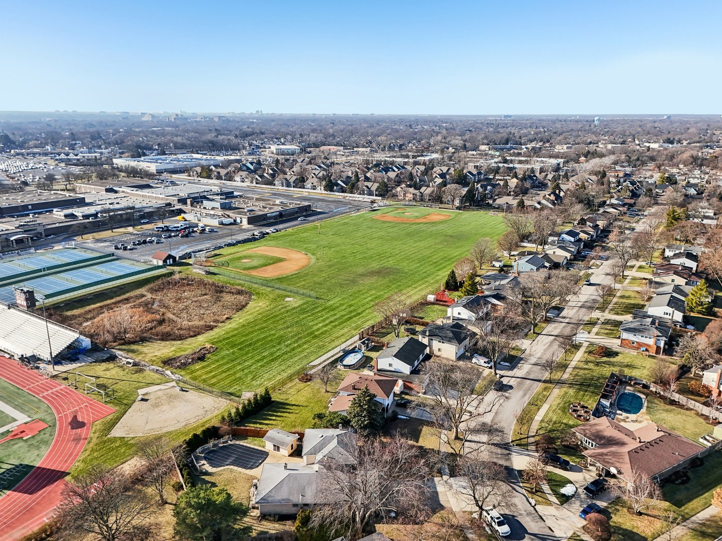 2019 East Avon Lane Arlington Heights, IL 60004 - Photo 57 of 59 an aerial view of residential houses with outdoor space