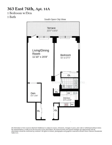 $895,000 | 363 East 76th Street, Unit 14A | Lenox Hill