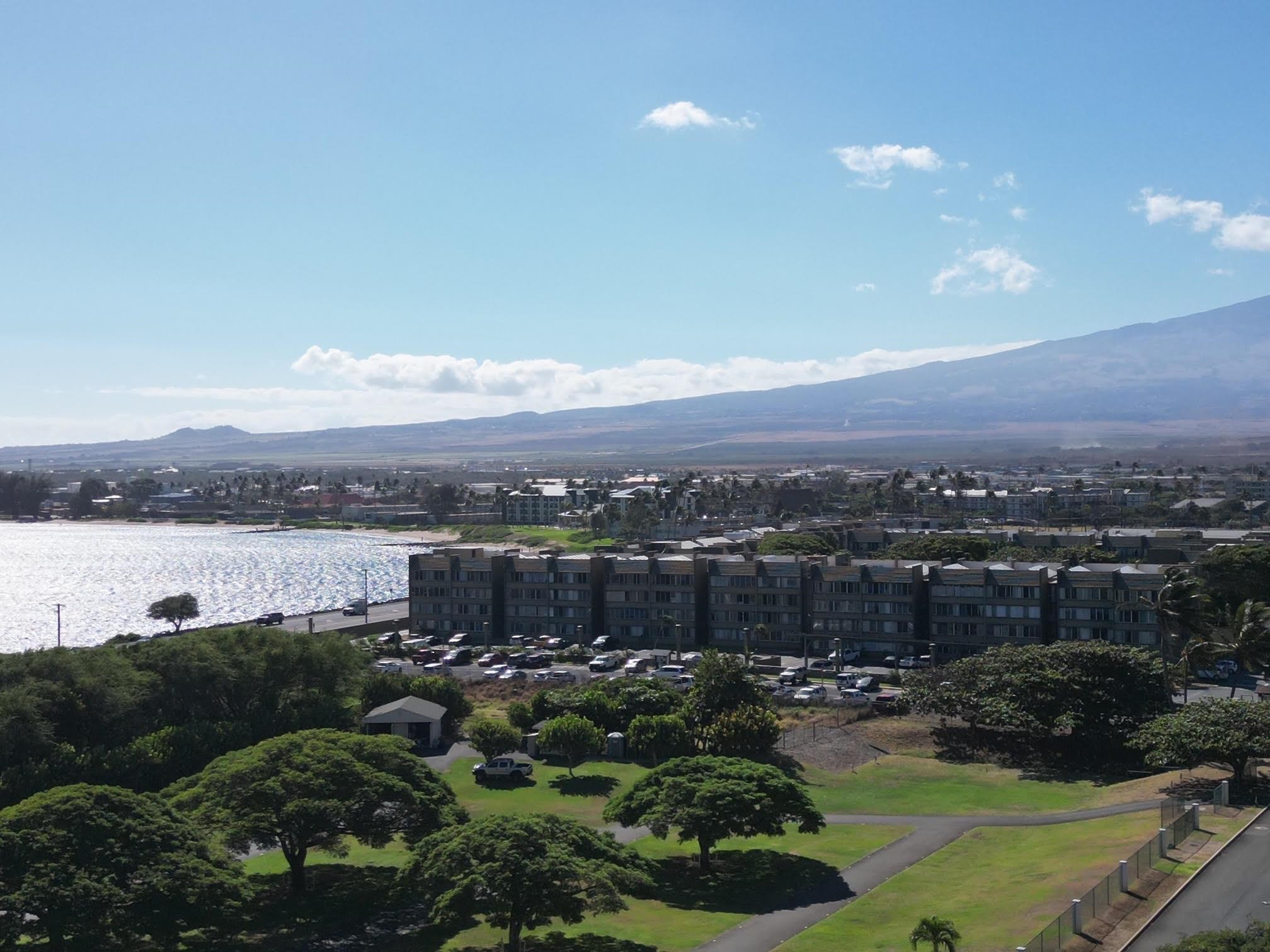 a view of a lake and a mountain