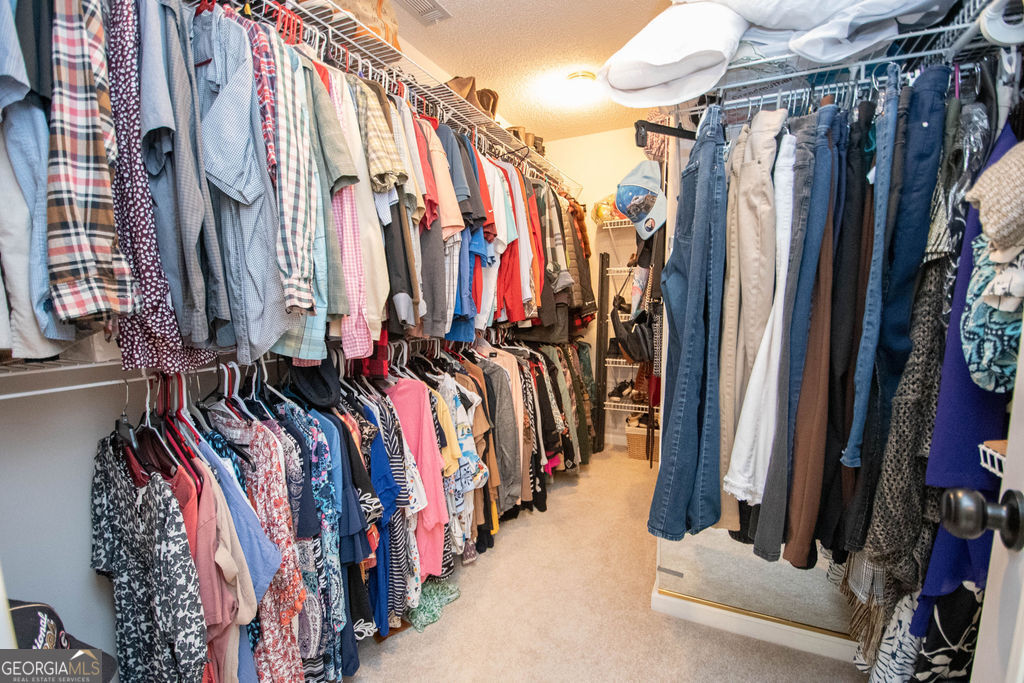 100 Spring Forest Trail Sharpsburg, GA 30277 - Photo 19 of 39 a view of walk in closet with clothes