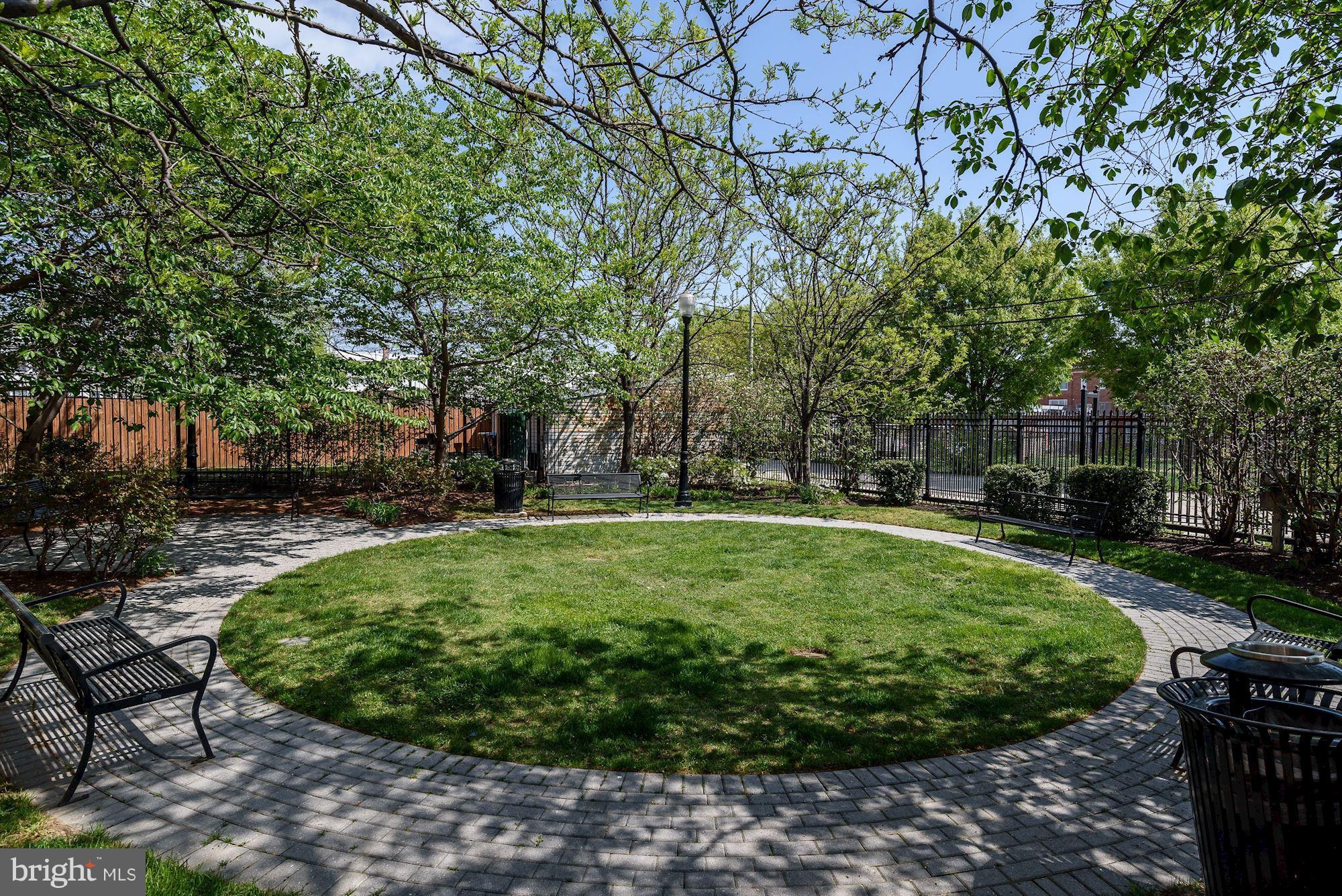 401 13th Street Northeast, Unit PH8 Washington, DC 20002 - Photo 27 of 27 a view of a backyard with large trees