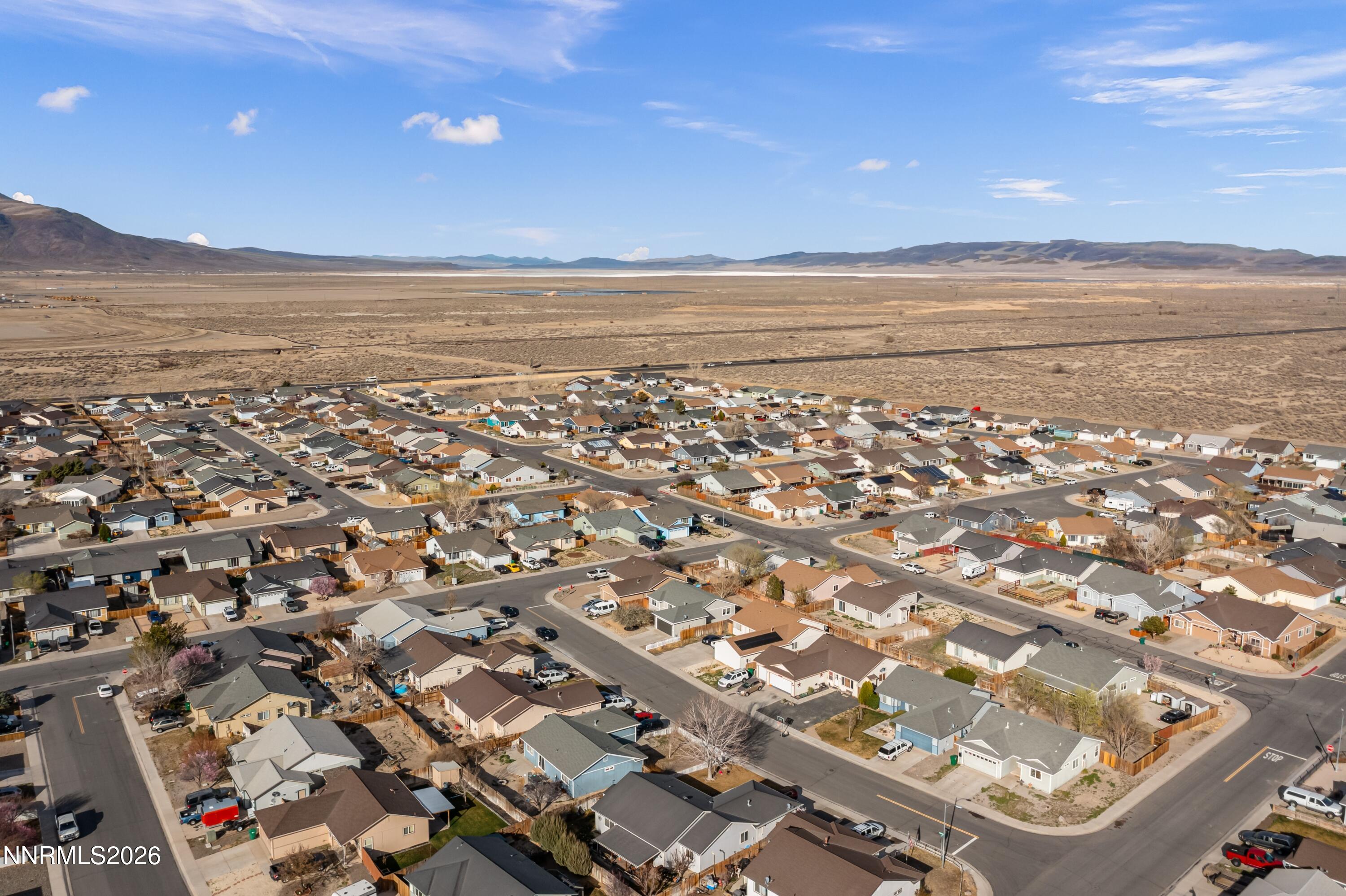 712 Hastings Way Fernley, NV 89408 - Photo 35 of 36 an aerial view of ocean and city